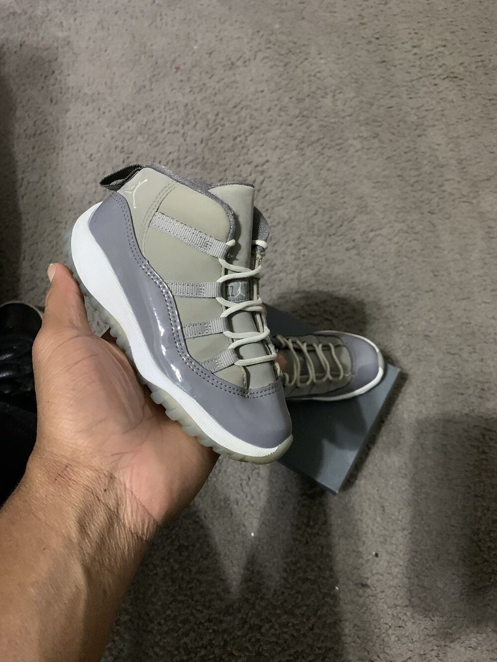 Size 9c- Jordan 11 Retro (PS) Little Kids' Shoes Cool Grey 378040-005 Sneakers
